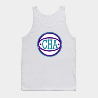 Charlotte Retro Ball - White Tank Top